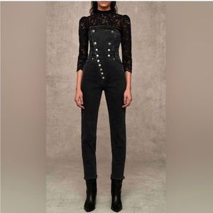 Marissa Webb Black denim Myles Jumpsuit 4